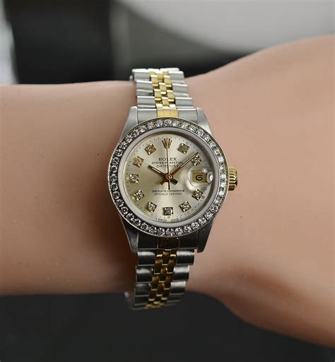 rolex 69173 gold price|ladies Rolex with diamond bezel.